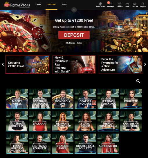 Royal Vegas Live Casino