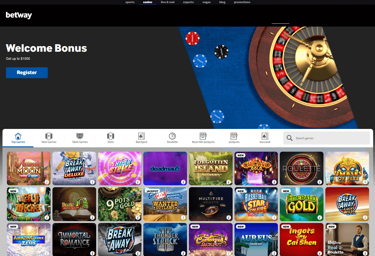 Betway Casino Bonuses