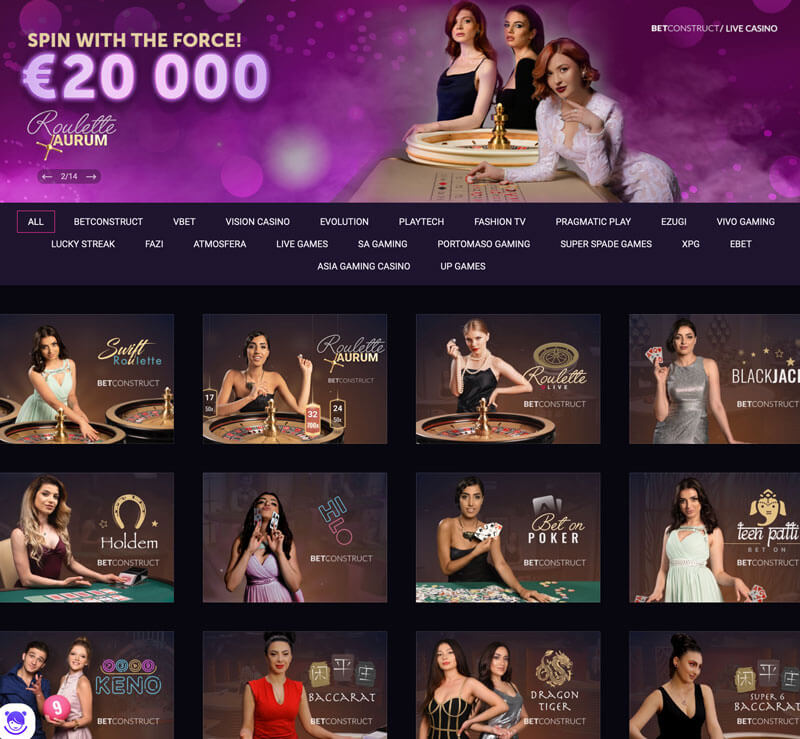 vbet livecasino