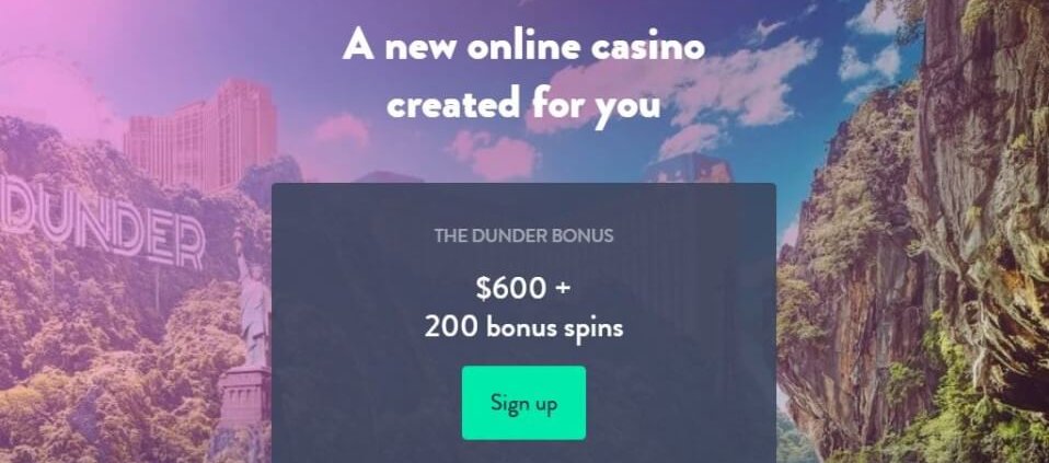 dunder signup bonus ca