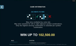 Highlander Paytable e1545118627564