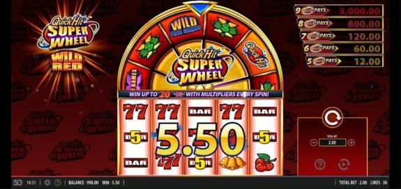 Quick Hit Super Reel Wild Red 3 e1549911591995
