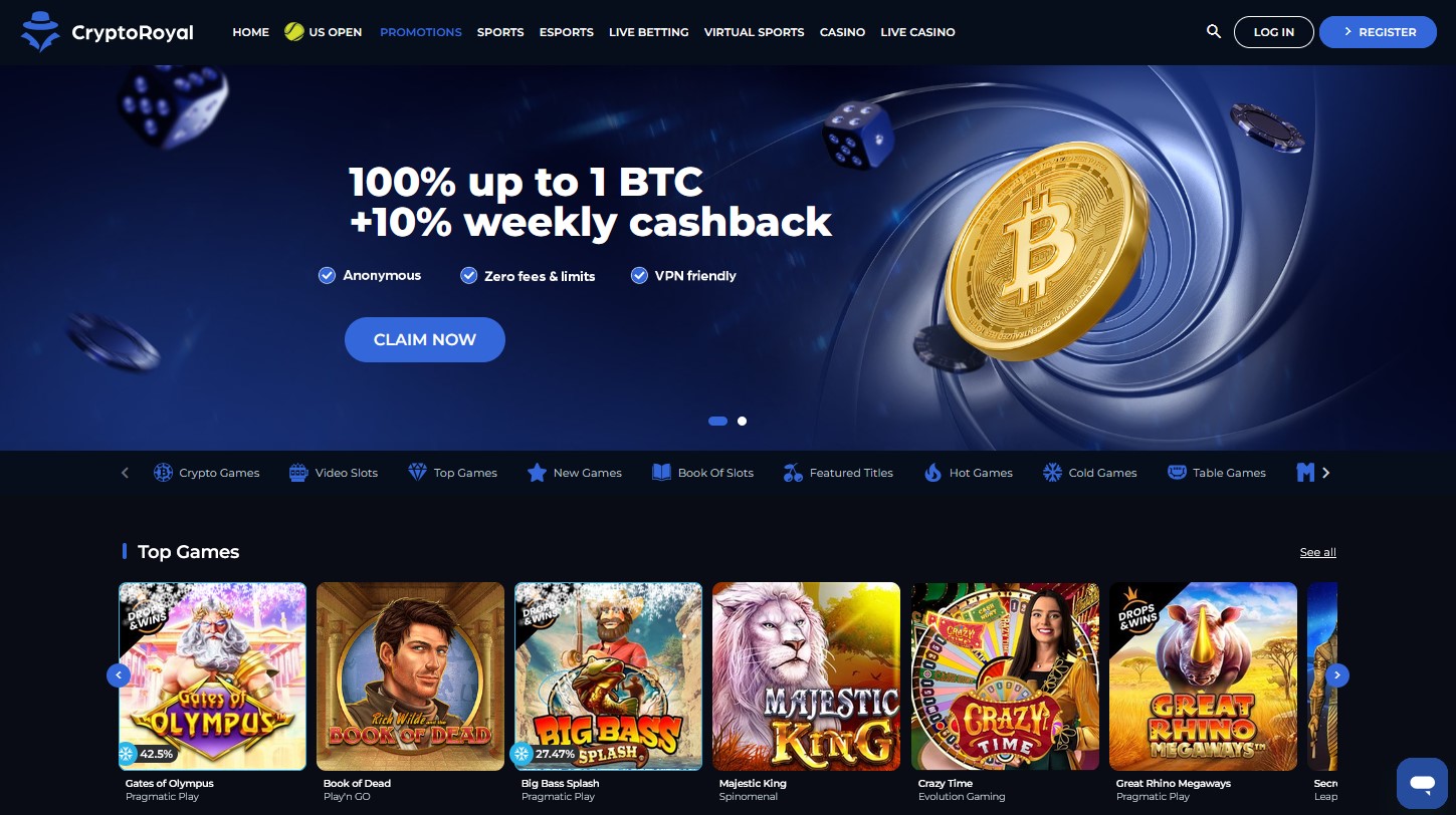 CryptoRoyal Casino Review CA