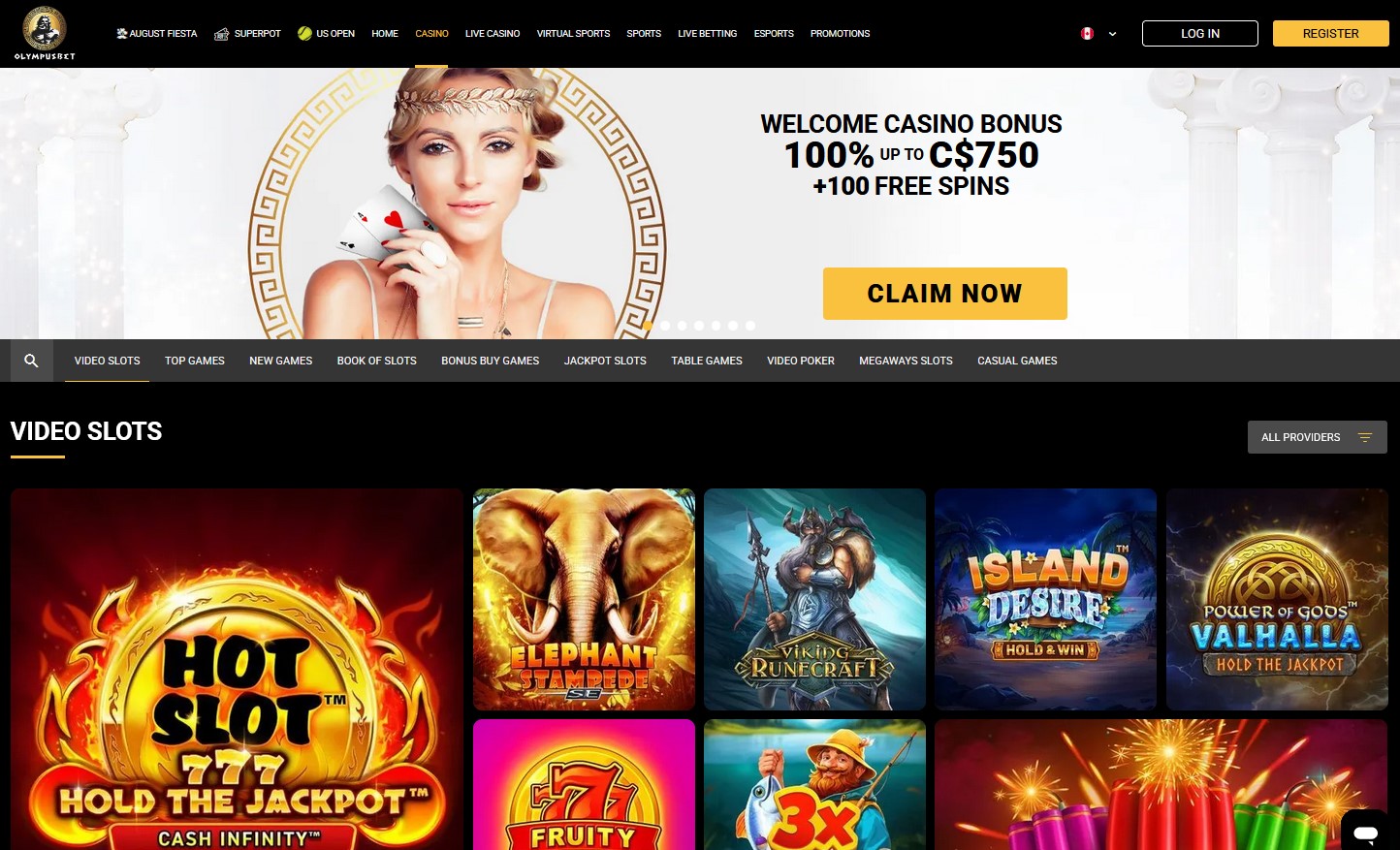 Olympusbet Casino Review Casino Section CA