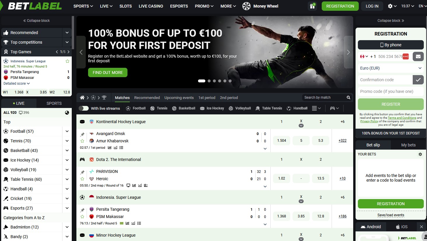 Betlabel Betting Site CA